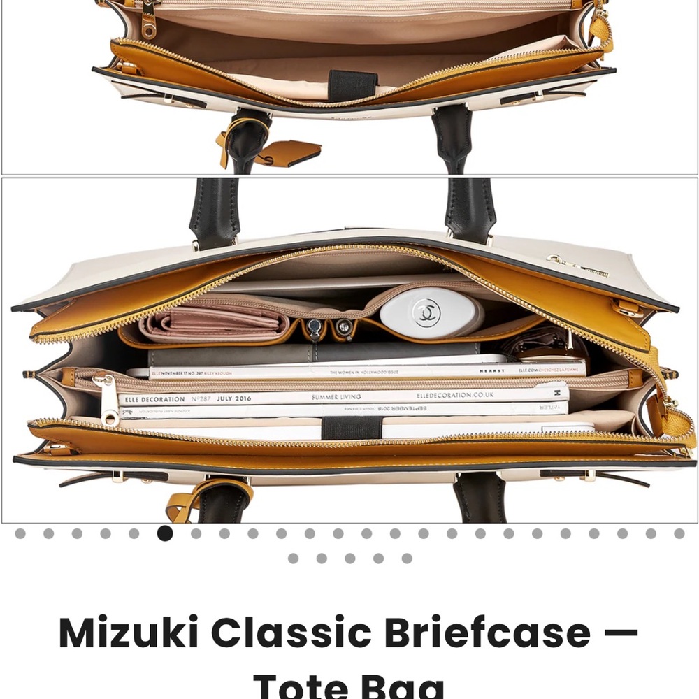 Bostanten Elegant Briefcase - Gold and Black